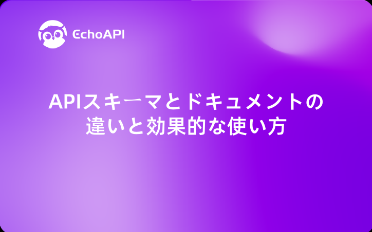開発者必見！APIスキーマとドキュメントの違いと効果的な使い方