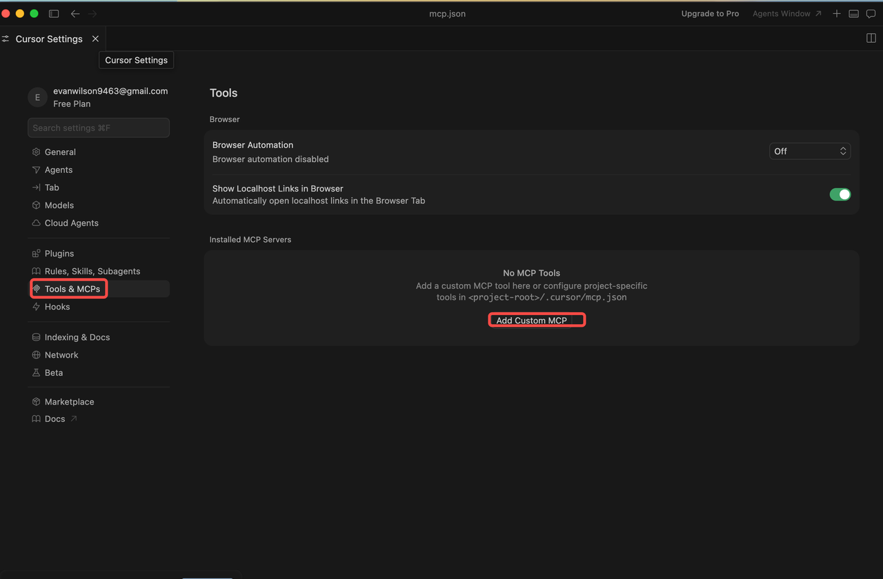 MCP接続のセットアップ